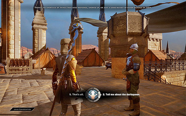 Ask about the darkspawns. - Dragon Age Inquisition: The Trouble with Darkspawn - Side quests - The Western Approach - Dragon Age: Inquisition Game Guide & Walkthrough