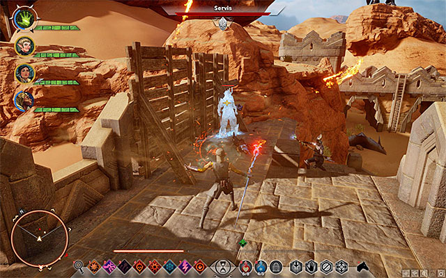 Servis arrives in the fort - Dragon Age Inquisition: The Trouble with Darkspawn - Side quests - The Western Approach - Dragon Age: Inquisition Game Guide & Walkthrough