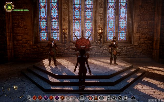 The throne that you judge from - Dragon Age Inquisition: Sit in Judgment - Side Quests - Skyhold - Dragon Age: Inquisition Game Guide & Walkthrough