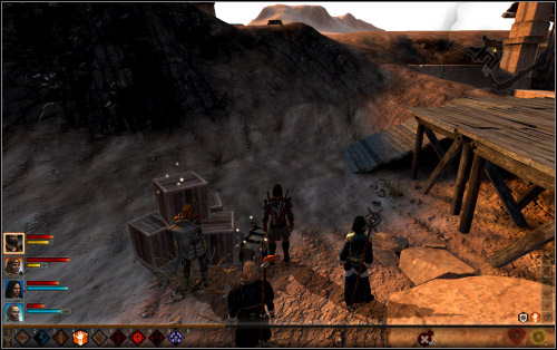 The key is in the chest behind one of the platforms (4) - Walkthrough - Vimmark Wastelands - Dragon Age II: Legacy - Game Guide and Walkthrough