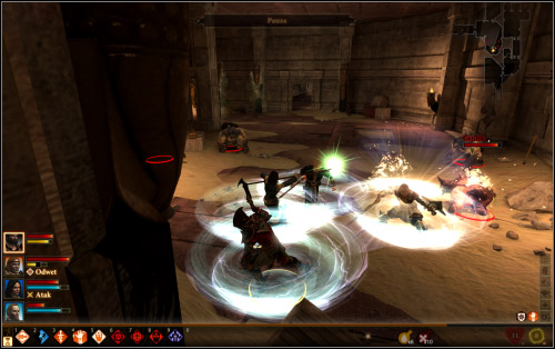 When you approach the chest in the location 4 a small group of the genlocks will attack you - Walkthrough - Corypheus's Prison - Sashamiri's Floor - Dragon Age II: Legacy - Game Guide and Walkthrough