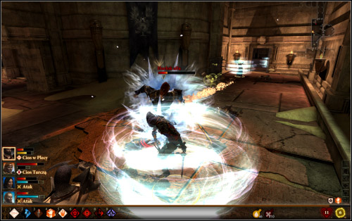 The room 4 is guarded by the group of hurlocks with one alpha - Walkthrough - Corypheus's Prison - Farele's Floor - Dragon Age II: Legacy - Game Guide and Walkthrough