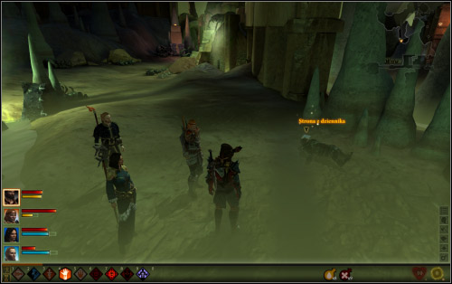 The path leads to the left but it's worth to wander a bit and check the other side - Walkthrough - Corypheus's Prison - Tower Base - Dragon Age II: Legacy - Game Guide and Walkthrough