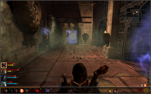 Janeka can eliminate the shield unfortunately one in the given color - Walkthrough - Corypheus's Prison - Daneken's Floor - Dragon Age II: Legacy - Game Guide and Walkthrough