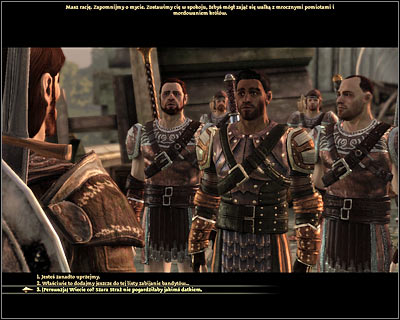 Description: As soon as youve arrived in [Lothering] (M25, 1) youre going to be stopped by a group of bandits and they will demand 10 silver coins before theyll let you through - Dragon Age Origins: Bandits on the road - Lothering - Dragon Age: Origins Game Guide