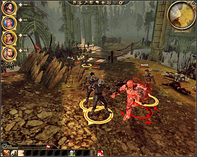 - Check the area near the wooden bridge found in [Korcari wilds] (its the same area where you had to defeat a hurlock emissary) - Dragon Age Origins: Ostagar and Korcari wilds main map - World Atlas - Maps - Main areas - Dragon Age: Origins Game Guide