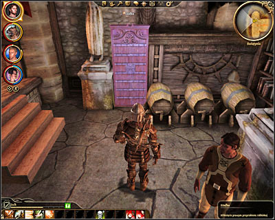 - Sir Bryant can be found inside [Lothering - Chantry] (M25, 4) and during your initial conversation with him you can mention the bandits youve met on the bridge - Dragon Age Origins: Lothering main map - World Atlas - Maps - Main areas - Dragon Age: Origins Game Guide