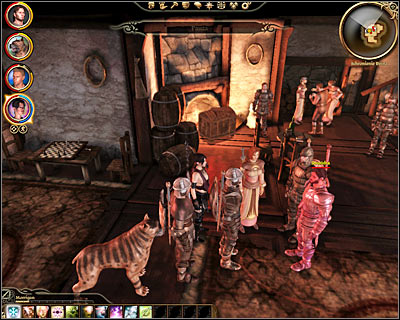 - As soon as youve entered [Lothering - Danes refuge] (M25, 7) youre going to be stopped by a group of Loghains men - Dragon Age Origins: Lothering main map - World Atlas - Maps - Main areas - Dragon Age: Origins Game Guide