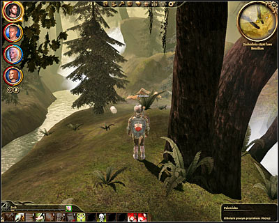 - After youve successfully secured most of the areas in [Brecilian forest - Western path] you can decide to check a small road located behind the Grand Oak and eventually you would come across a small campfire (M42, 1) - Dragon Age Origins: Brecilian forest main map - World Atlas - Maps - Main areas - Dragon Age: Origins Game Guide