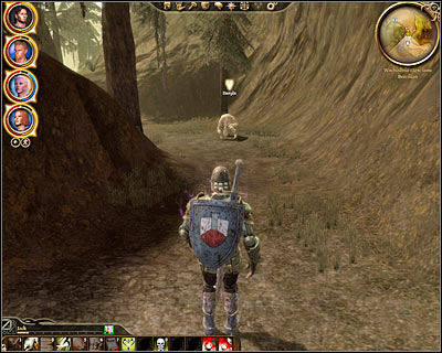 Choose the northern passageway leading to [Brecilian forest - Eastern part], so it wont take long you until you come across Danyla (M43, 2) - Dragon Age Origins: Touched by the curse - Brecilian forest - Dragon Age: Origins Game Guide