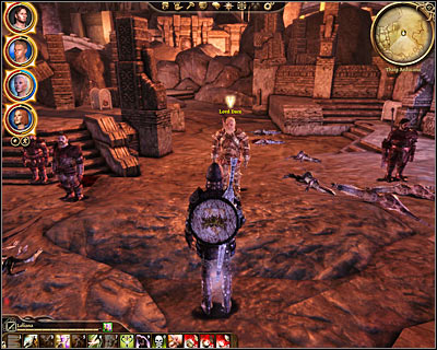 Once youve eliminated all the creatures youll be allowed to talk to lord Dace (M55, 4) and to show him the documents - Dragon Age Origins: Princes grace: First assignment - Orzammar - Dragon Age: Origins Game Guide