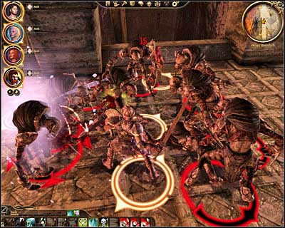 Youll have to be extremely careful while moving north, because once youre about a half way through youre going to be attacked by a very large group of shrieks (M58, 9) - Dragon Age Origins: Paragon of her kind - Orzammar - Dragon Age: Origins Game Guide