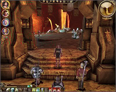 Once the statue has been destroyed youll be allowed to proceed to a new passageway unlocked nearby (M59, 8) - Dragon Age Origins: Paragon of her kind - Orzammar - Dragon Age: Origins Game Guide
