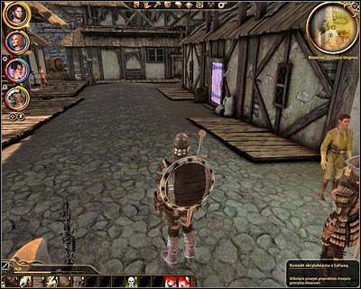 I wouldnt recommend going to [Denerim - Market district] with hopes of finishing this quest until your team has risen in strength, because one of the possible solutions will be to attack a large group of powerful enemies - Dragon Age Origins: Lelianas past - Followers quests - Dragon Age: Origins Game Guide