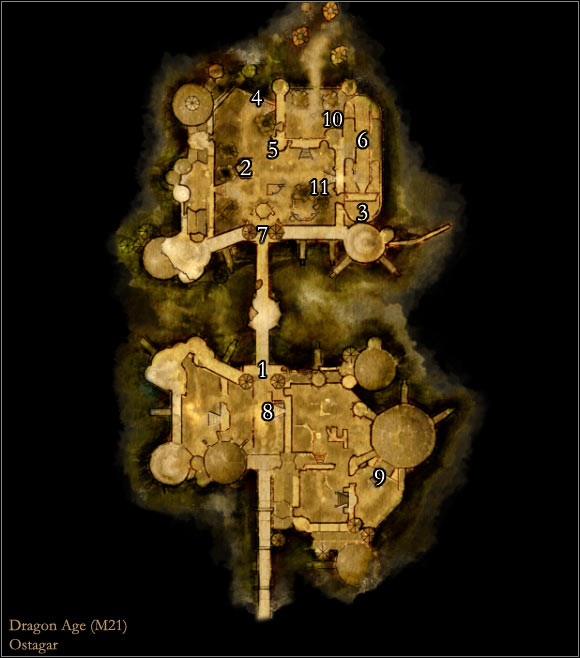 Dragon Age Origins Ostagar map