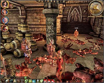 Keep going straight until you come across a large trap which must be disarmed - Dragon Age Origins: The final battle - Main quests - Dragon Age: Origins Game Guide