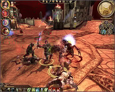 The only thing youll have to worry about will be smaller monsters which will begin appearing in a few minutes - Dragon Age Origins: The final battle - Main quests - Dragon Age: Origins Game Guide