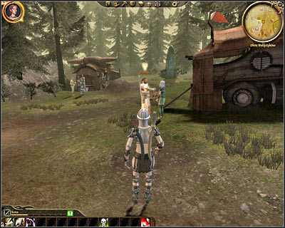 You can now return to the [Dalish elf camp] (M3, 1) and listen to what Keeper Marethari has to say - Dragon Age Origins: The lost mysteries of the Ancients - Dalish elf - Dalish Elf Camp (Prologue) - Dragon Age: Origins Game Guide