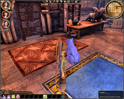 Youll have to make your way to the last room of the basement - Dragon Age Origins: Ties of blood and magic - Origin story: Magi - The Circle Tower (Prologue) - Dragon Age: Origins Game Guide