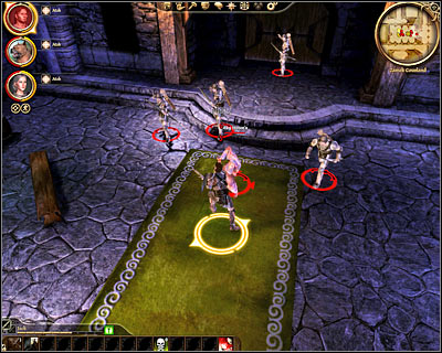 You can now decide to secure all nearby rooms (including the chapel) or you can proceed directly to [Cousland Castle - Main hall] (M15, 1) - Dragon Age Origins: Howes betrayal - Origin story: Human noble - Castle Cousland (Prologue) - Dragon Age: Origins Game Guide