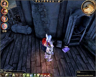 A second interactive object is a book found in the last room in [Fortress - Ground floor] (DLC2, 6) - Dragon Age Origins: Ancient history - DLC - Wardens Keep - Dragon Age: Origins Game Guide