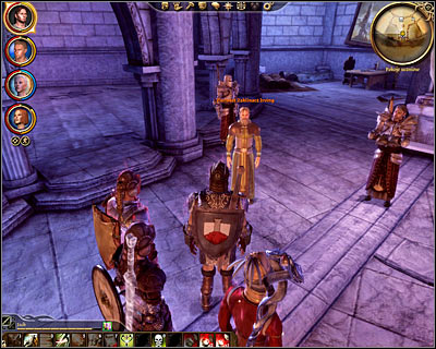 If you intend to help Dagna youll have to start off by leaving Orzammar and choosing [The Circle tower] from the world map - Dragon Age Origins: An unlikely scholar - Orzammar - Dragon Age: Origins Game Guide