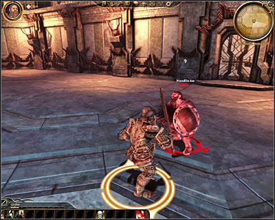 It wont take long before youre escorted to [Orzammar - Proving grounds] (M18, 1) - Dragon Age Origins: The noble feast - Origin story: Dwarf noble - Diamond quarter (Prologue) - Dragon Age: Origins Game Guide