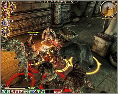Youll start exploring the last level of the ruins in a bad spot (M46, 1), because there are a lot of monsters nearby - Dragon Age Origins: Nature of the beast - Main quests - Dragon Age: Origins Game Guide