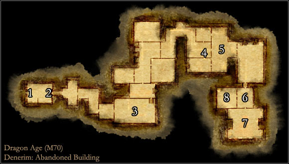 1 - Dragon Age Origins: Abandoned Building map - Maps of locations - Dragon Age: Origins Game Guide