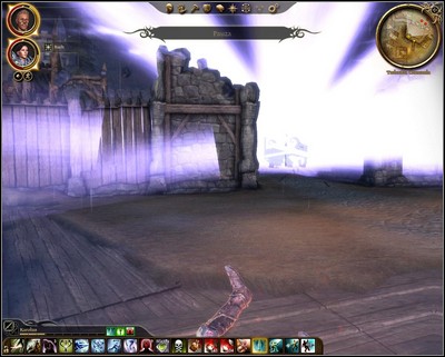 When you will be there the gate will blow up and you will be attacked by some darkspawns and their emissary - Walkthrough - Main Quests part 1 - Walkthrough - Dragon Age: Origins - Awakening - Game Guide and Walkthrough