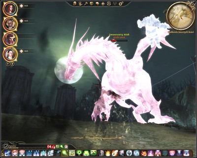 The dragon can be stopped with the Cone of Cold spell. - Walkthrough - Main Quests part 2 - Walkthrough - Dragon Age: Origins - Awakening - Game Guide and Walkthrough