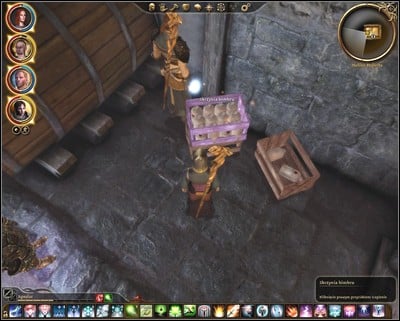 You have to kill some guys first to get the bottle. - Walkthrough - Blight Orphans Quests - Side Quests - Dragon Age: Origins - Awakening - Game Guide and Walkthrough