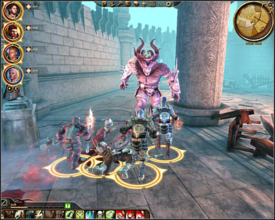 The next room (M2, 2) is going to be guarded by a very large group of the darkspawn - Walkthrough - Return to Ostagar - Dragon Age: Origins - Return to Ostagar - Game Guide and Walkthrough