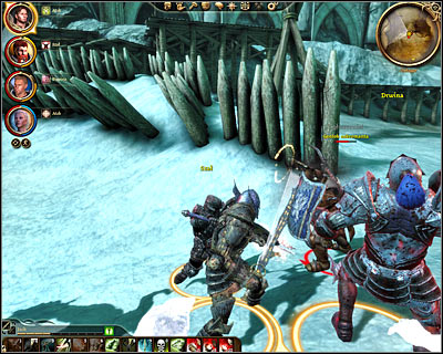 DON'T FIGHT the ogre and instead focus on getting to your main target which is naturally going to be the genlock necromancer (M1, 22) - Walkthrough - Return to Ostagar - Dragon Age: Origins - Return to Ostagar - Game Guide and Walkthrough