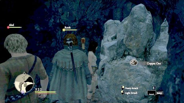 You can obtain metals and stones from rock - General hints - Basic information - Dragons Dogma - Game Guide and Walkthrough