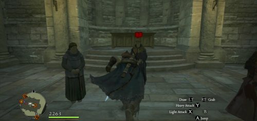 The fourth evidence will be given to you by Geffrey - the bishop from the Cathedral - Trials and Tribulations - Act III - Dragons Dogma - Game Guide and Walkthrough