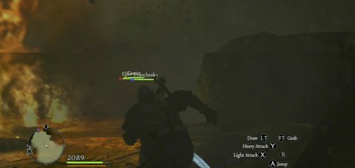 In the first stage, take your Pawns and escape to the sideway corridor, evading the falling boulders and fireballs - Dragon (Grigori) - Act VI - Dragons Dogma - Game Guide and Walkthrough