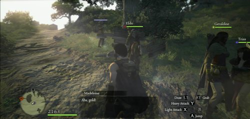 She will, however, take frequent stops to collect money and items - Guard Duty - Act I - Dragons Dogma - Game Guide and Walkthrough