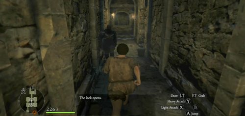 Keys can be bought or made by combining Shackle with Iron Ore (one of them is also hidden in a chest in the castle prison) - An Innocent Man - Act II - Dragons Dogma - Game Guide and Walkthrough