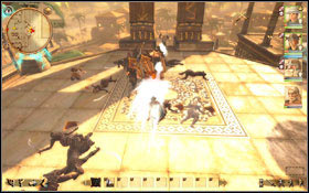 After the accepted challenge you will enter the Rose Portal (M4, 7) - 3. Heal the Nurti chapel - Main quests - Drakensang: Phileassons Secret - Game Guide and Walkthrough