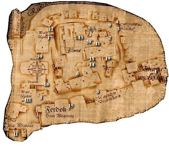 Exits - Chapter 2 - Maps: M3. Ferdok - Wagoners House - Chapter 2 - Drakensang: The Dark Eye - Game Guide and Walkthrough