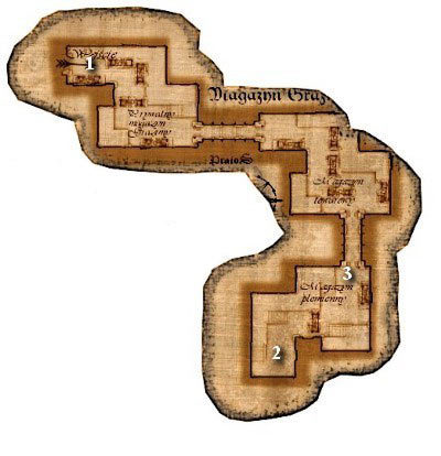 1 - Chapter 8 - Maps: M10.2 Grazimas warehouse - Chapter 8 - Drakensang: The Dark Eye - Game Guide and Walkthrough