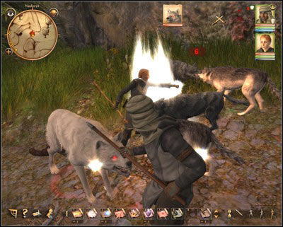 Then you will be attacked by the Bloody Wolf and its pack of wolves - Nadoret - for Mages | Main quests - Main quests - Drakensang: The River of Time Game Guide