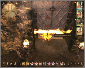 Click the torches to put them out - Nadoret 3 (After the quest 15. Find a way to cure Ardo) | Side quests - Side quests - Drakensang: The River of Time Game Guide