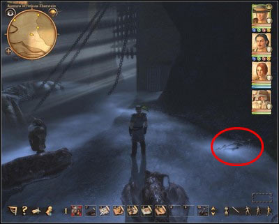 A skeleton of a boy. - Customs Stronghold | Side quests - Side quests - Drakensang: The River of Time Game Guide