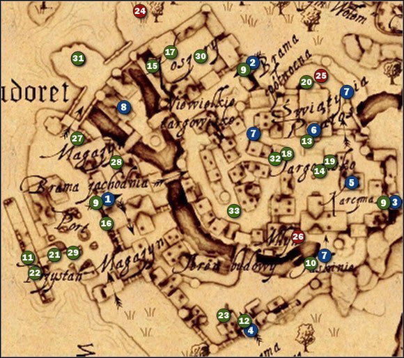 1 - M3 Nadoret - the town - Maps - Drakensang: The River of Time Game Guide