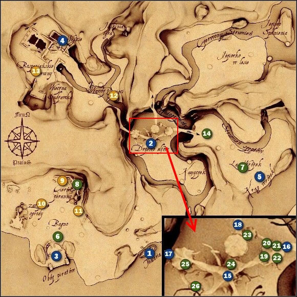 1 - M12 Elven Forest - Maps - Drakensang: The River of Time Game Guide