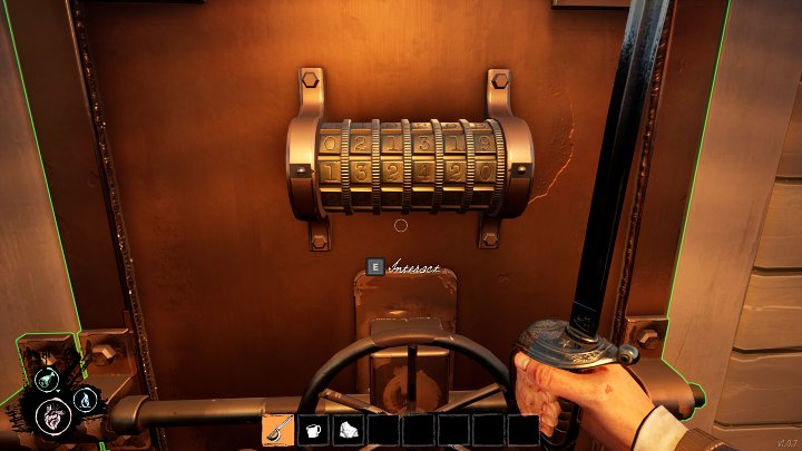 The massive door preventing access to the armory has been secured with a lock that requires entering a 6-digit combination - Dread Hunger: Armory - how to get there? - FAQ - Dread Hunger Guide