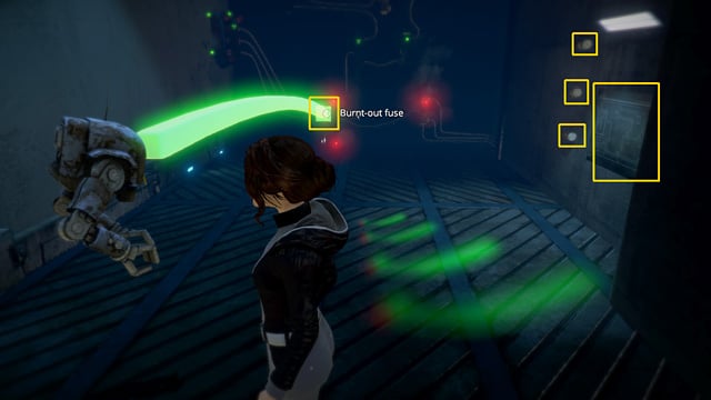 When Shitbot aims the target, follow him - Test Shitbots personality modules (a new path) - Chapter Two: Awakenings - Europolis - Dreamfall: Chapters - Game Guide and Walkthrough