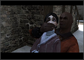 Zoell come back to the market and notice that one of the path is safeguarded - Dreamfall: Chapter 4 - Winter - Dreamfall: Game Guide - Dreamfall: The Longest Journey Game Guide